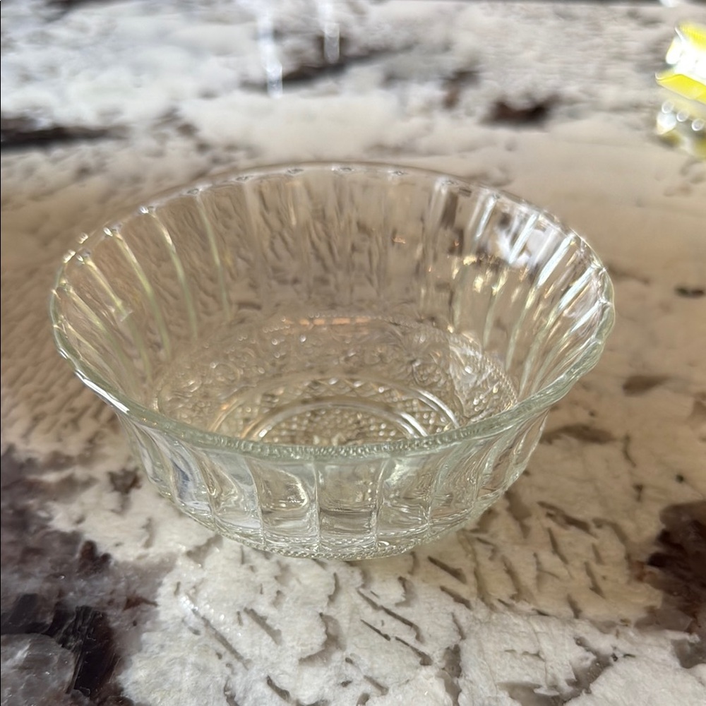 Antique Clear Glass Bowl
